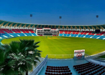 The huge BRSABV Ekana Cricket Stadium